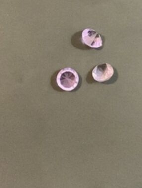 June Birthstone Amethyst Diamond Shaped Charm For Floating Lockets